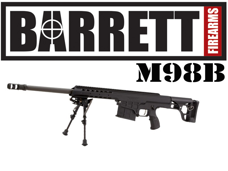 BARRETT M98B 338 Lapua Rifle 27" Barrel W/Bipod
